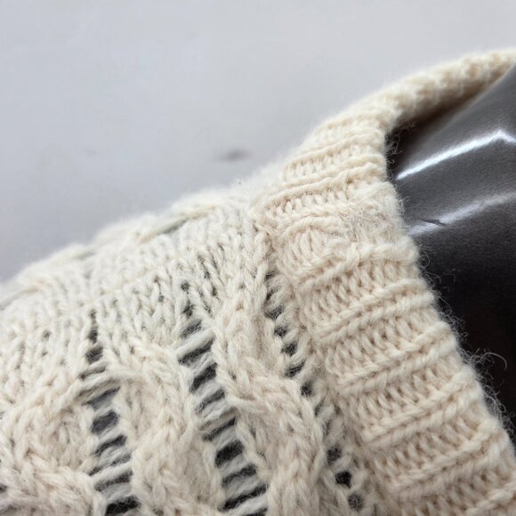 The Irish Woolen Mills Sweater Mens 2XL Ireland Merino Wool Cable Knit Fisherman - Picture 6 of 16